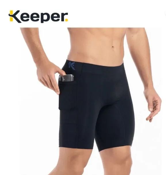 Bermuda de corrida com bolso para celular