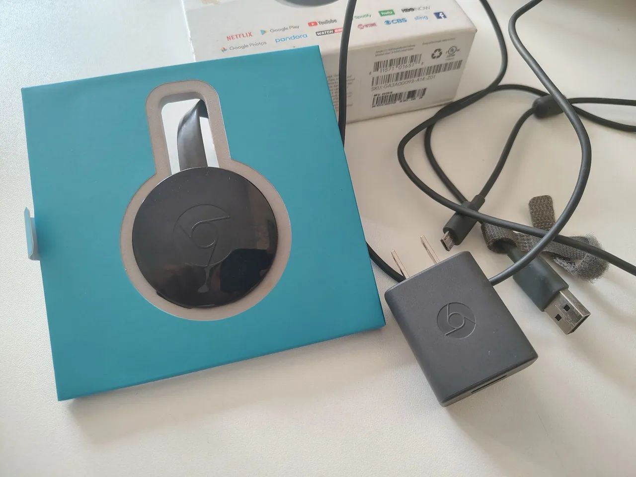Google Chromecast Completo na Caixa64418591050626121