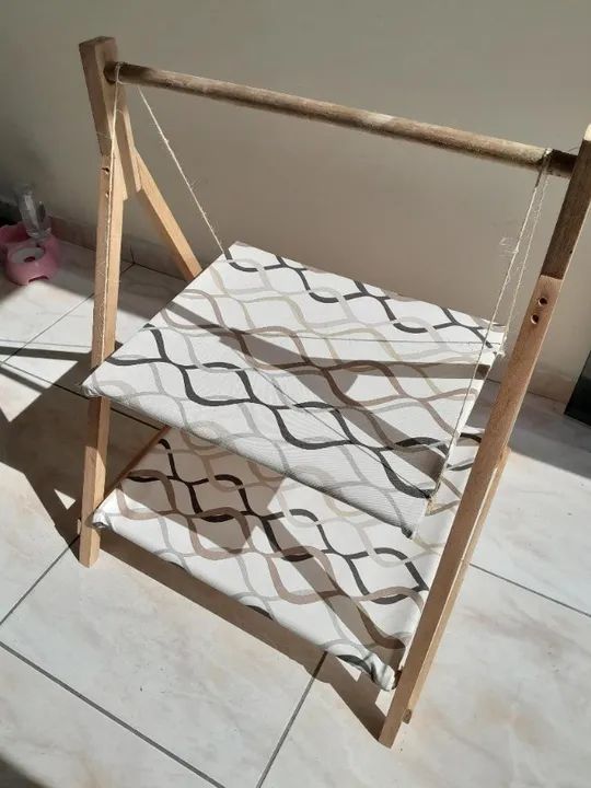  Caminha dupla para gato com balanço 