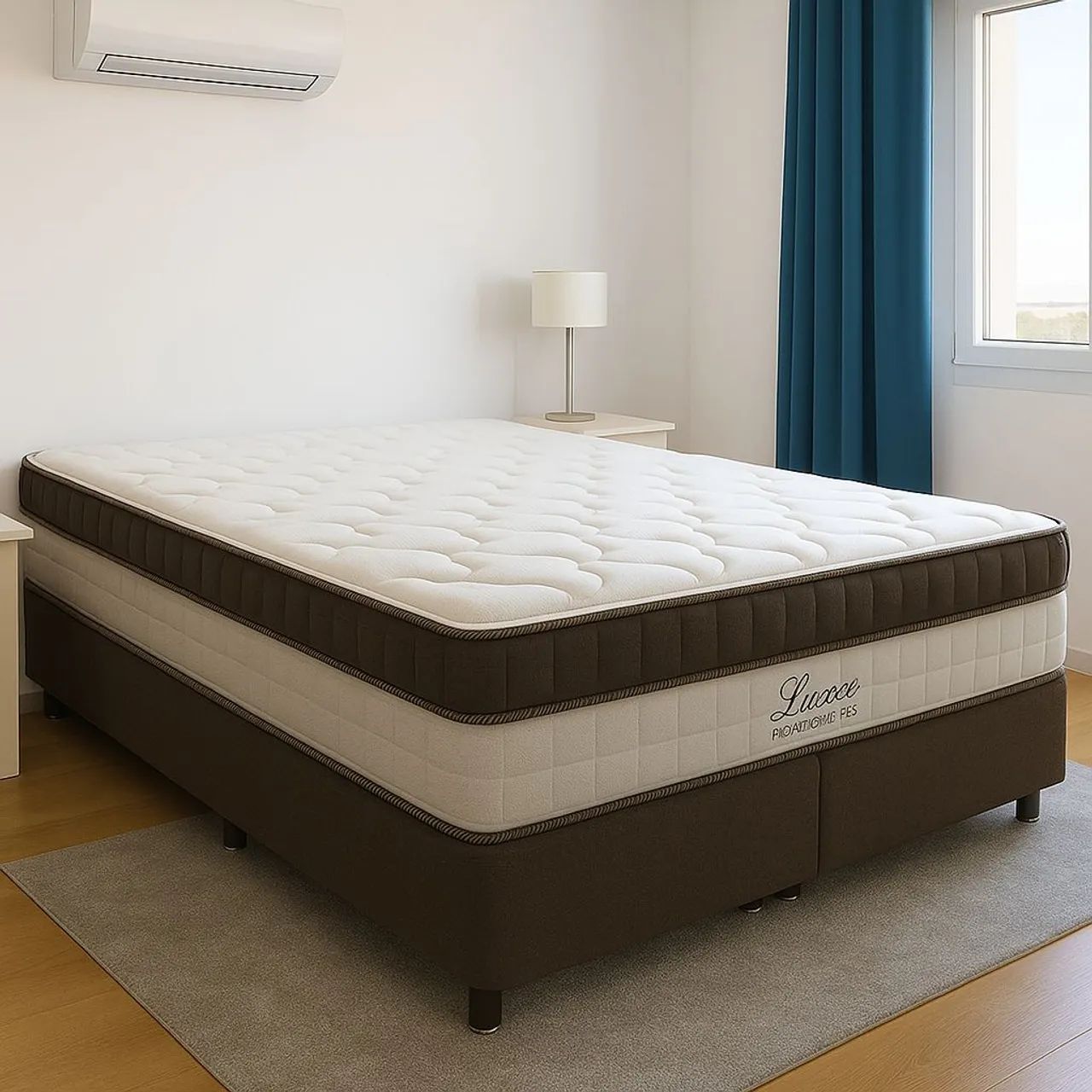 Cama king size molas alto padrão durabilidade 