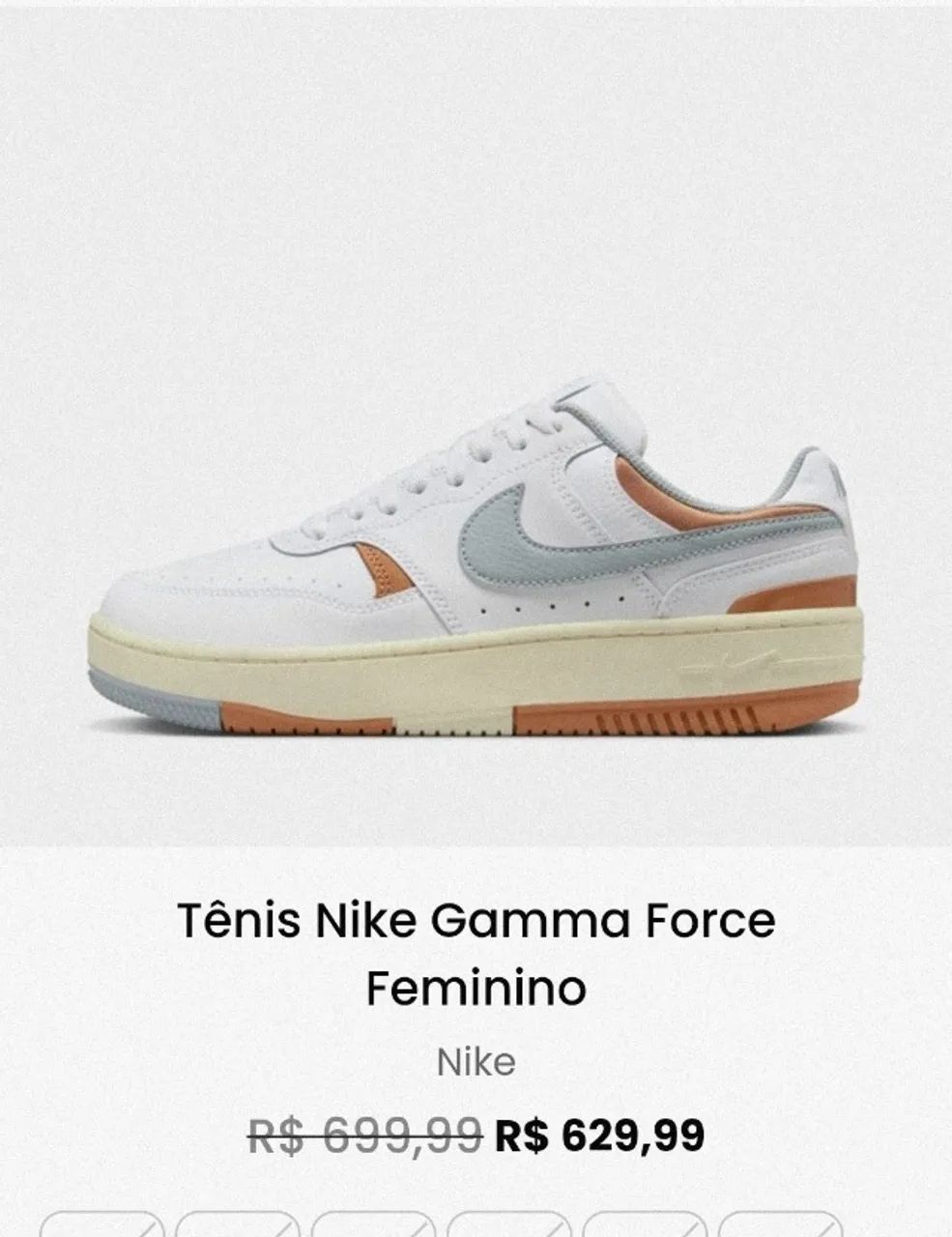Tênis Nike Gamma Force 39 Feminino  - Foto 4