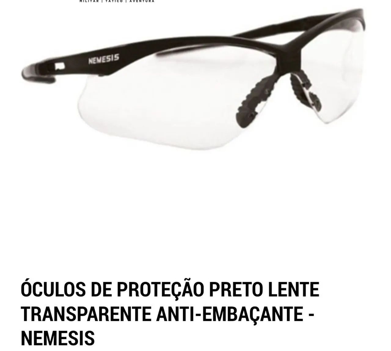 Óculos de Segurança Nemesis importado Tijuca RJ - Foto 2