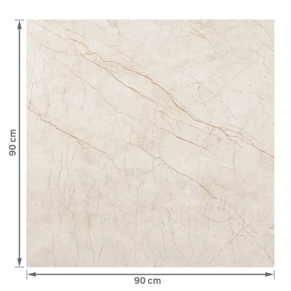 Porcelanato Marmorizado Acetinado 90x90cm Golden Beige Satin Biancogres - Foto 4