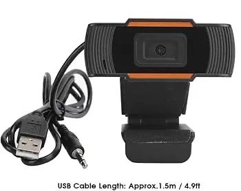 Webcam USB para PC/Notebook com Microfone + Clip de Fixação (Ideal p/ reuniões) - Foto 3