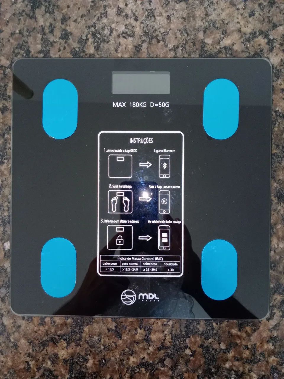 Balança Bioimpedância Digital com Bluetooth - MDL Import - Foto 2