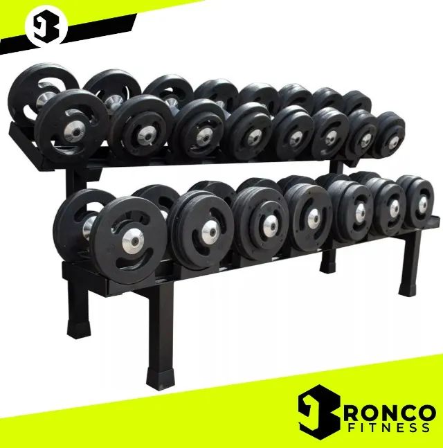 Kit Jogo de Dumbbell 12 ao 30kg com Expositor 