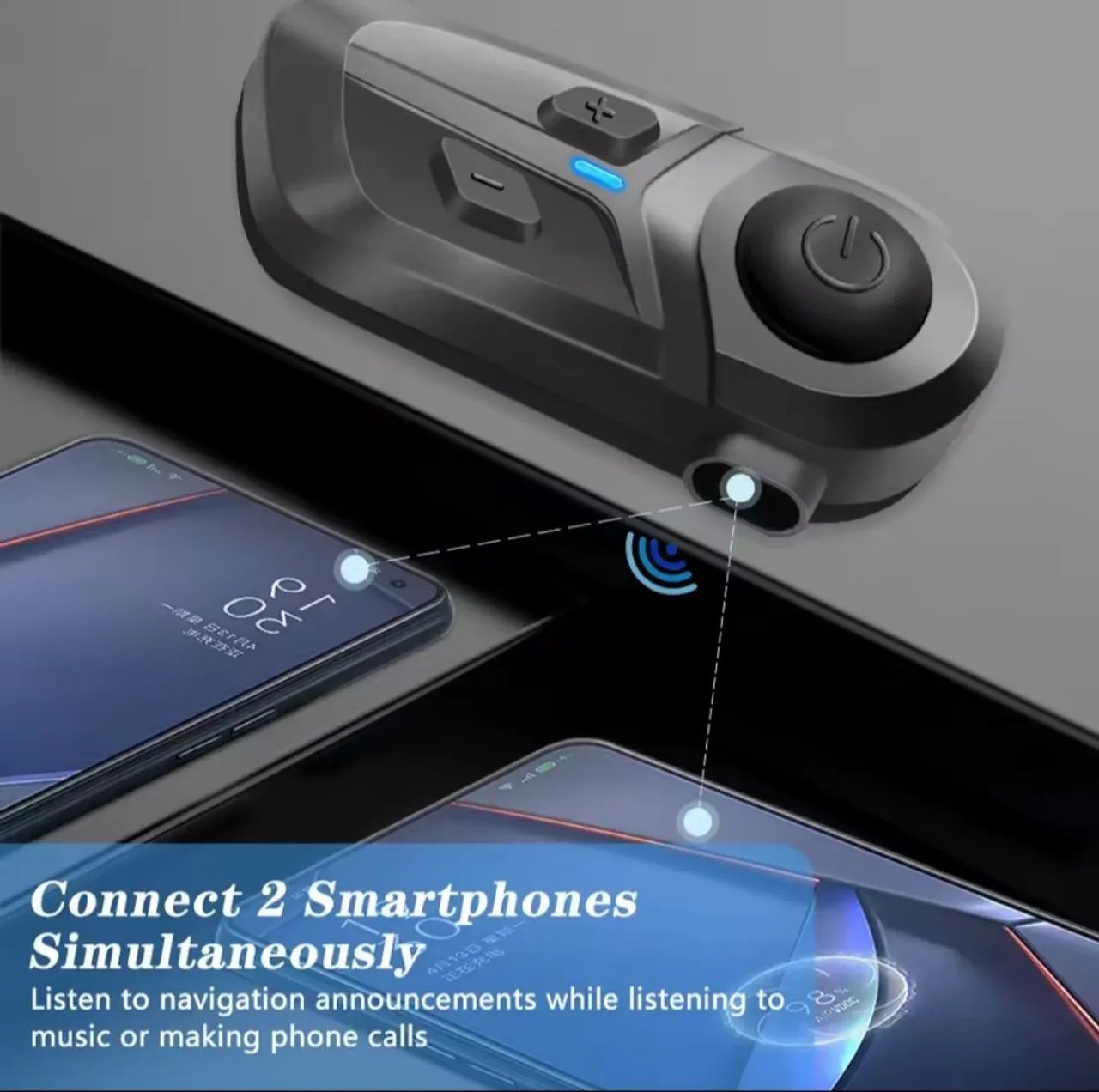 Fones De Ouvido Bluetooth 5.0 Para Capacete Com Microfone - Foto 4