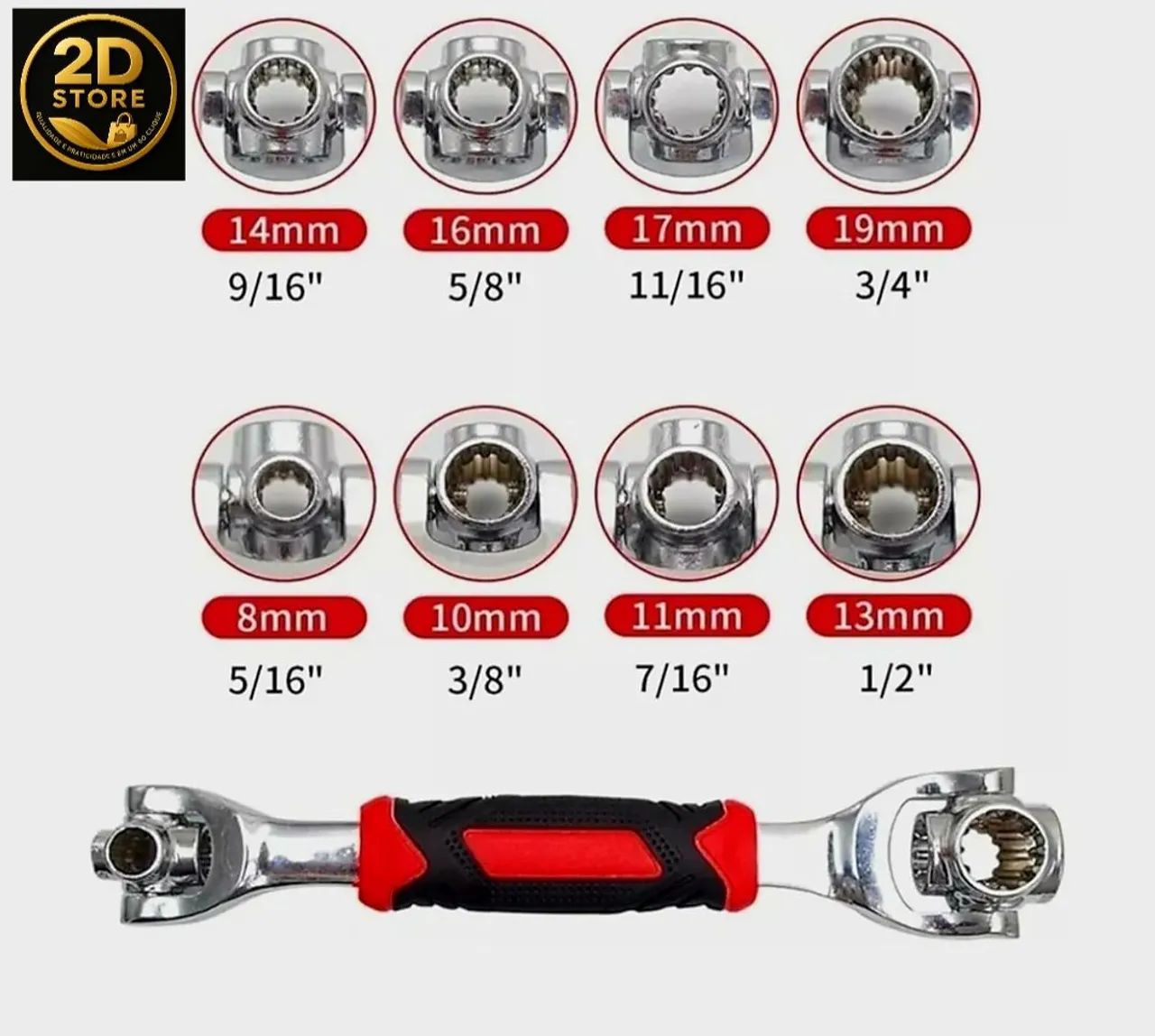 Chave Universal Multifuncional 8 em 1 - Ferramentas - Foto 6