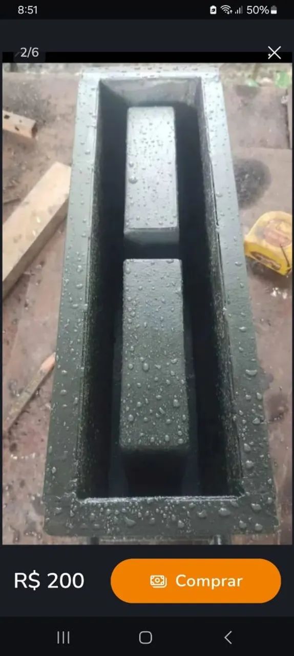 Formas para fazer bloco de cimento 