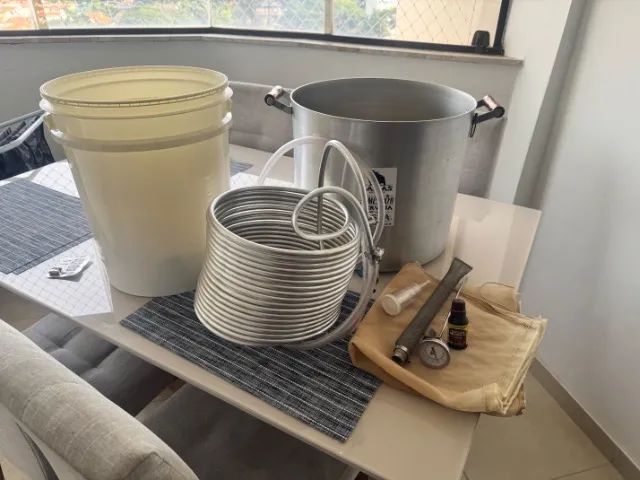 Kit de Fabricação de Cerveja 20?L - Completo, Semi Novo, Ótimo Preço!