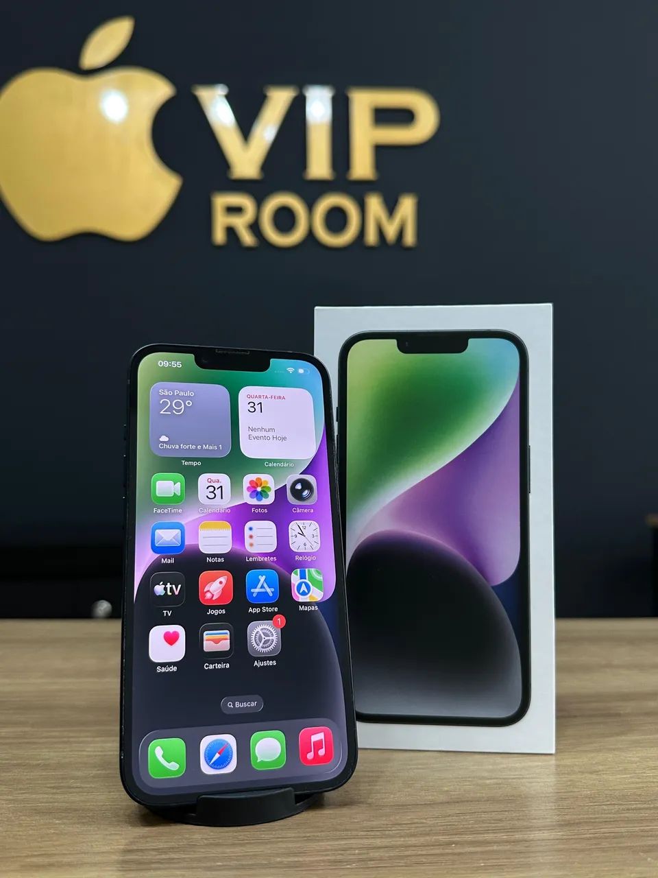 iPhone 14 256gb preto todo original - Celulares e Smartphones