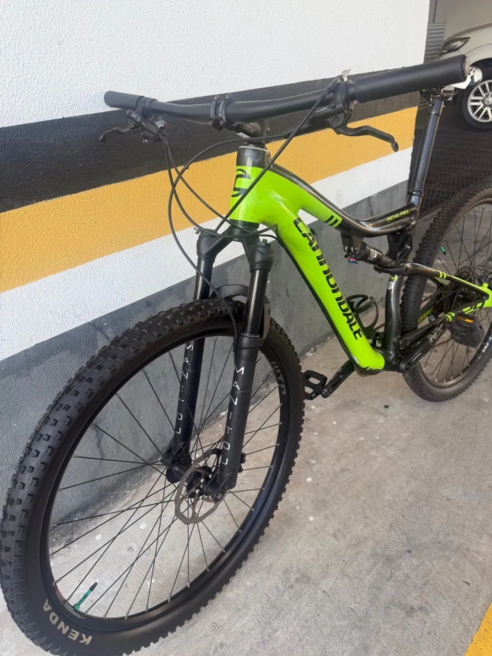 Bicicleta Cannondale Carbon Trail Aro 29 Verde Ciclismo