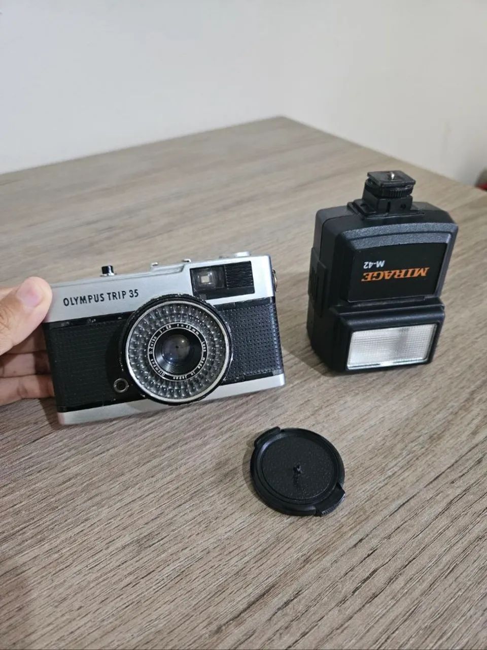 Câmera analógica Olympus Trip 35 - Câmeras e Filmadoras - Boa