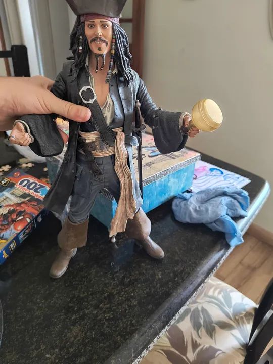 Boneco Jack Sparrow - Piratas do Caribe 1/4 Neca - Foto 3