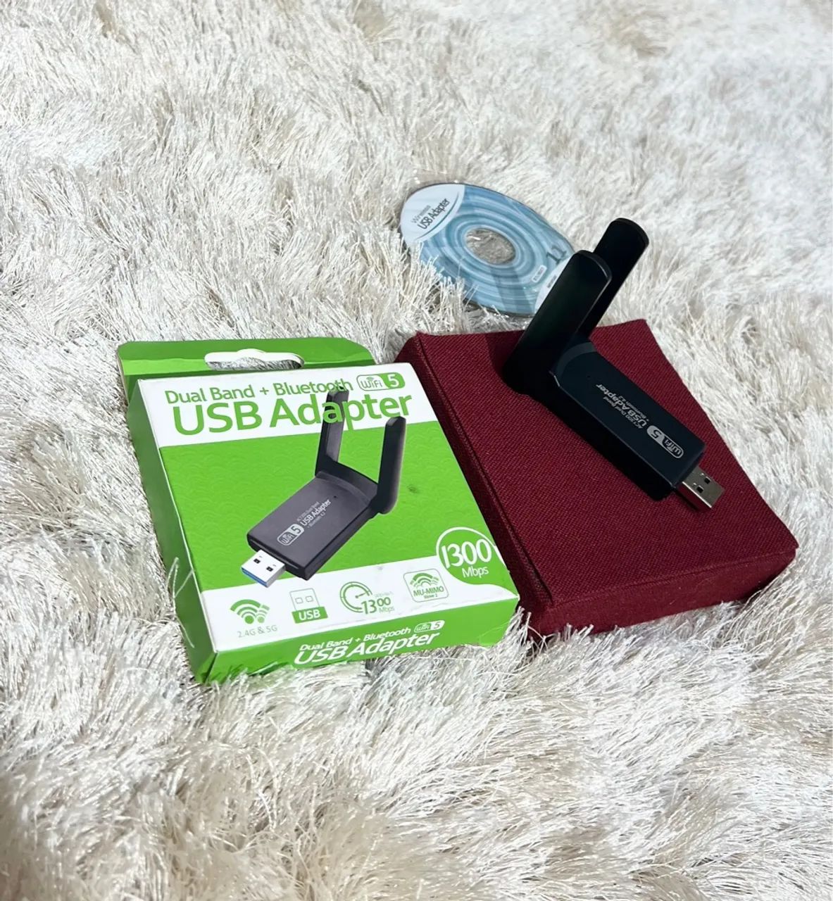 Adaptador Wi-Fi e Bluetooth 1300Mbps - 2.4GHz / 5GHz | Internet Fibra - Foto 2