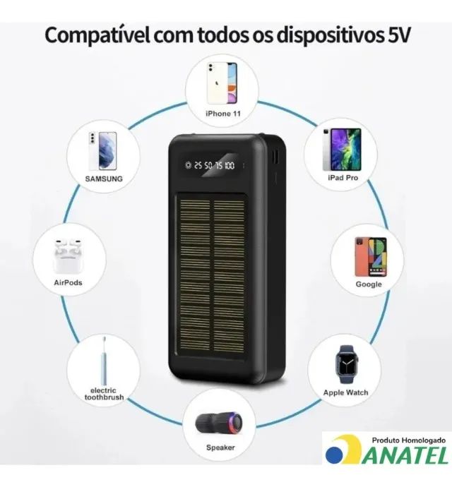 Carregador Portátil 20000mah Power Bank (Jk Eletrônicos Qualidade e Honestidade) - Foto 5