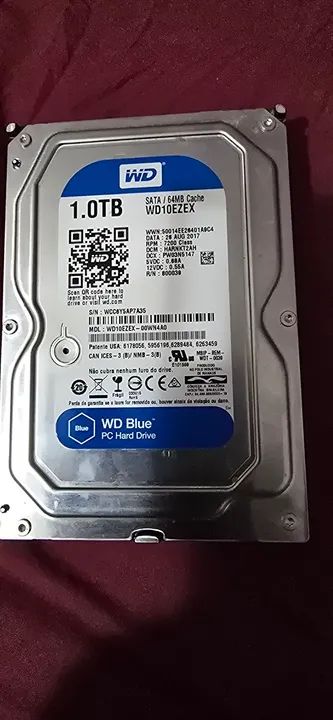 HD WD Blue 1TB SATA 64MB Cache