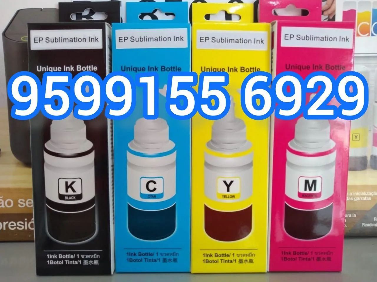 Refil de tintas Epson modelo l200 l355 e l396 e cia 