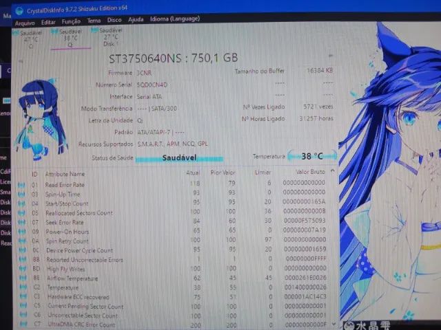 Hd 750GB desktop funcionando perfeitamente - Foto 3