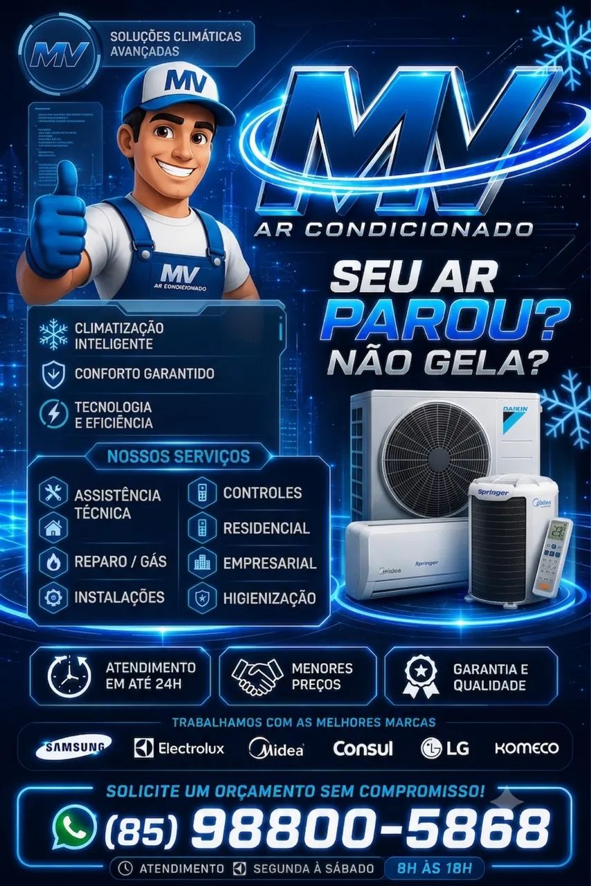 Instalação, Limpeza e Conserto de Ar-Condicionado 