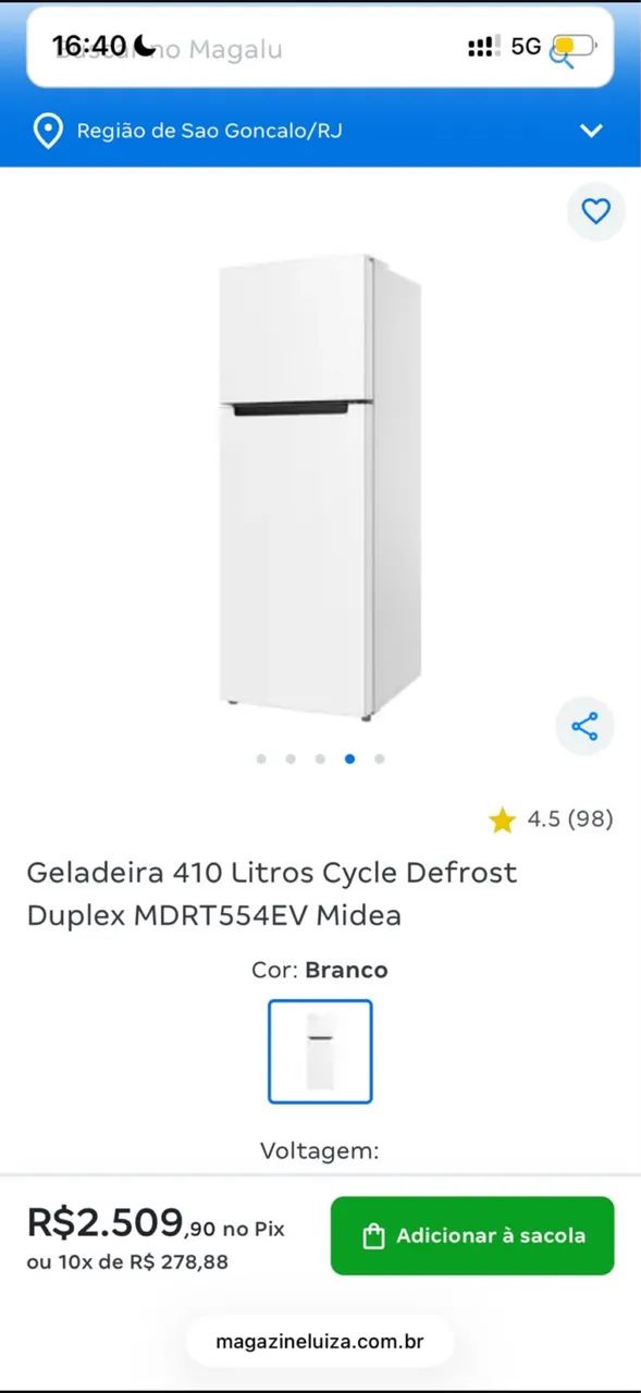 Geladeira Midea 410 L - Foto 3