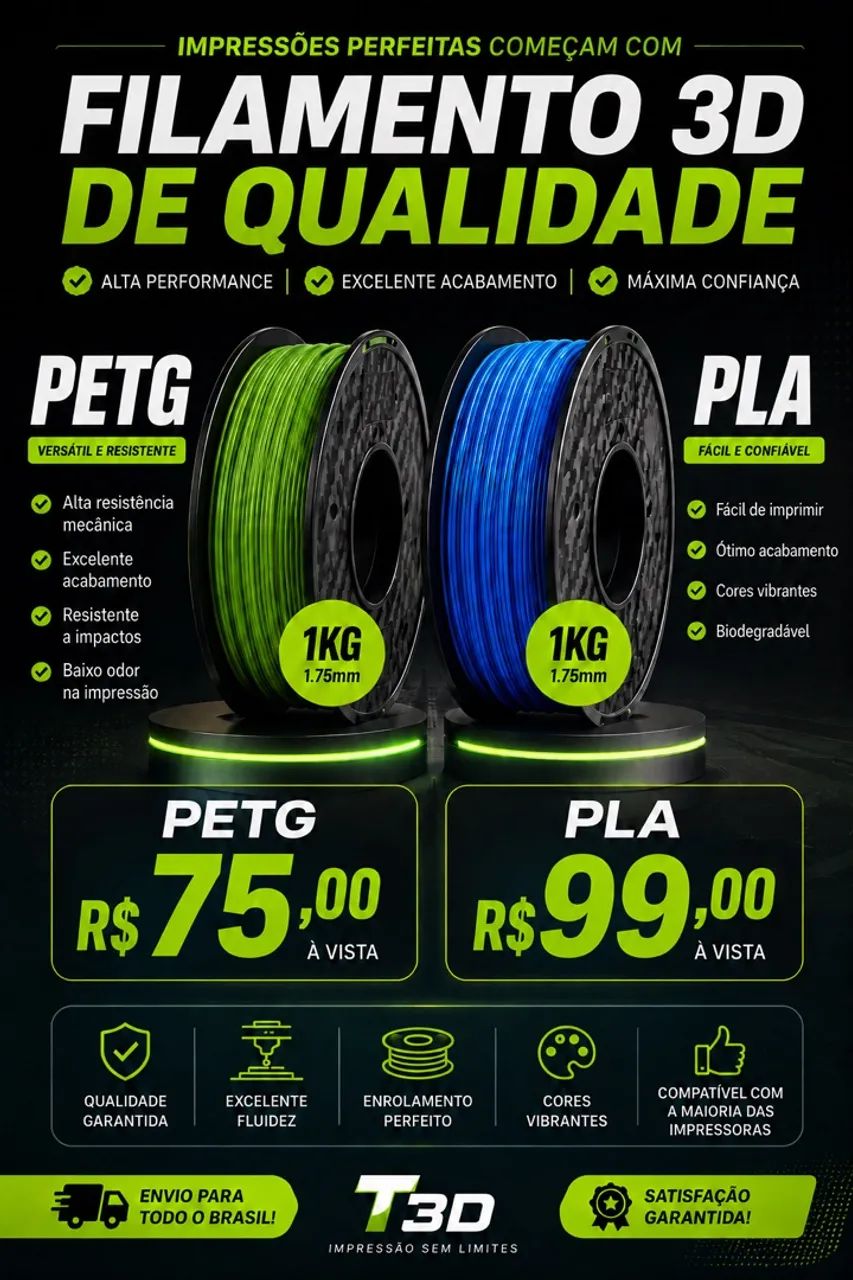 Filamento para impressora 3D