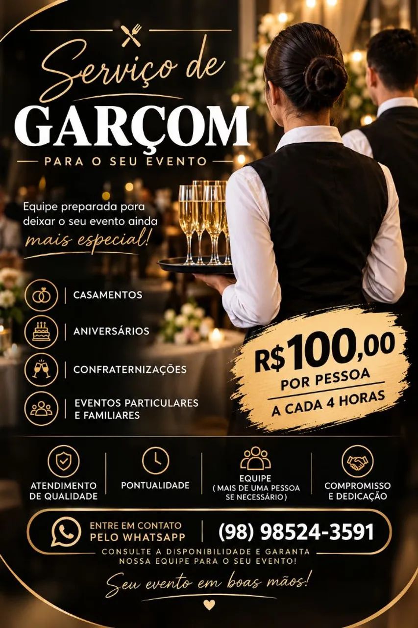 Serviço de Garçom 