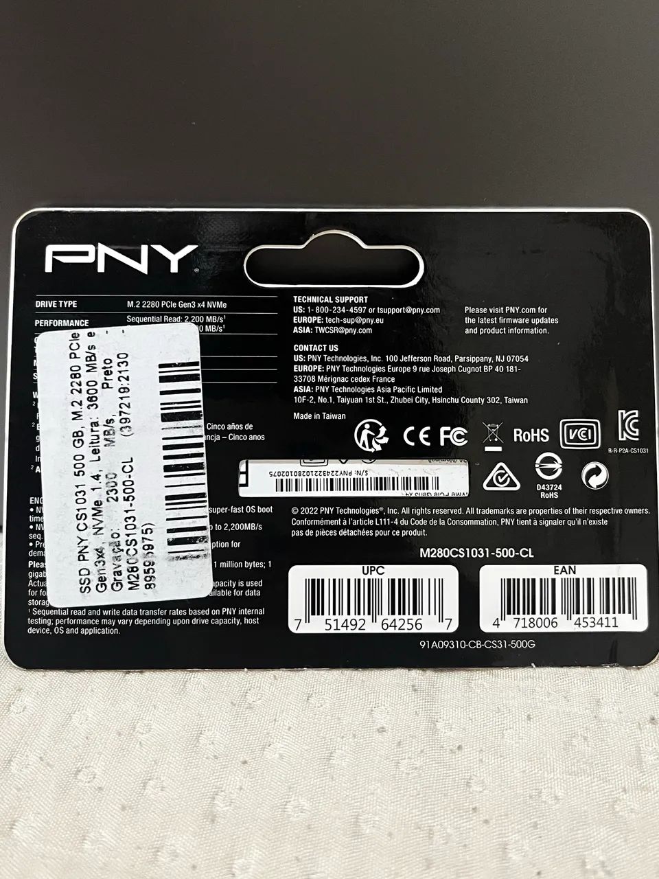 SSD PNY 500GB (Nunca Usado) - Foto 2