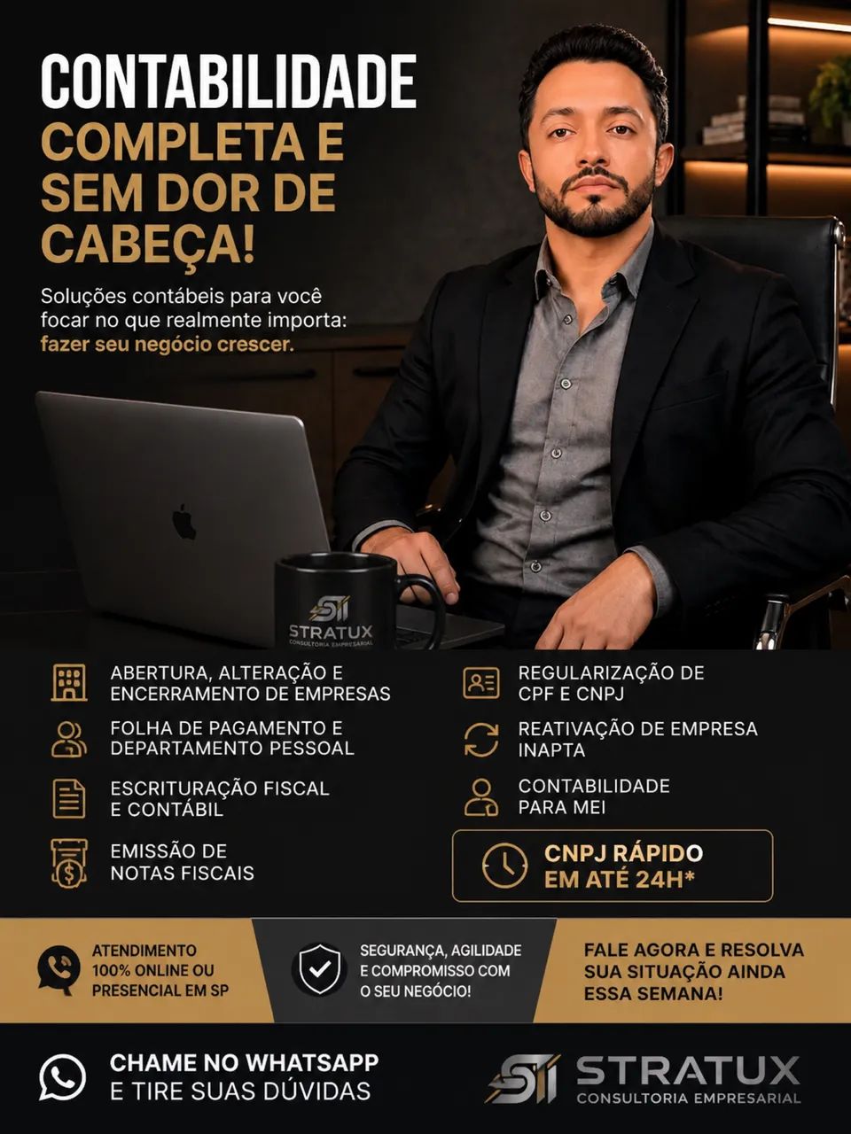 Abertura de Empresa Rápida + Contabilidade Completa | CNPJ em 24h