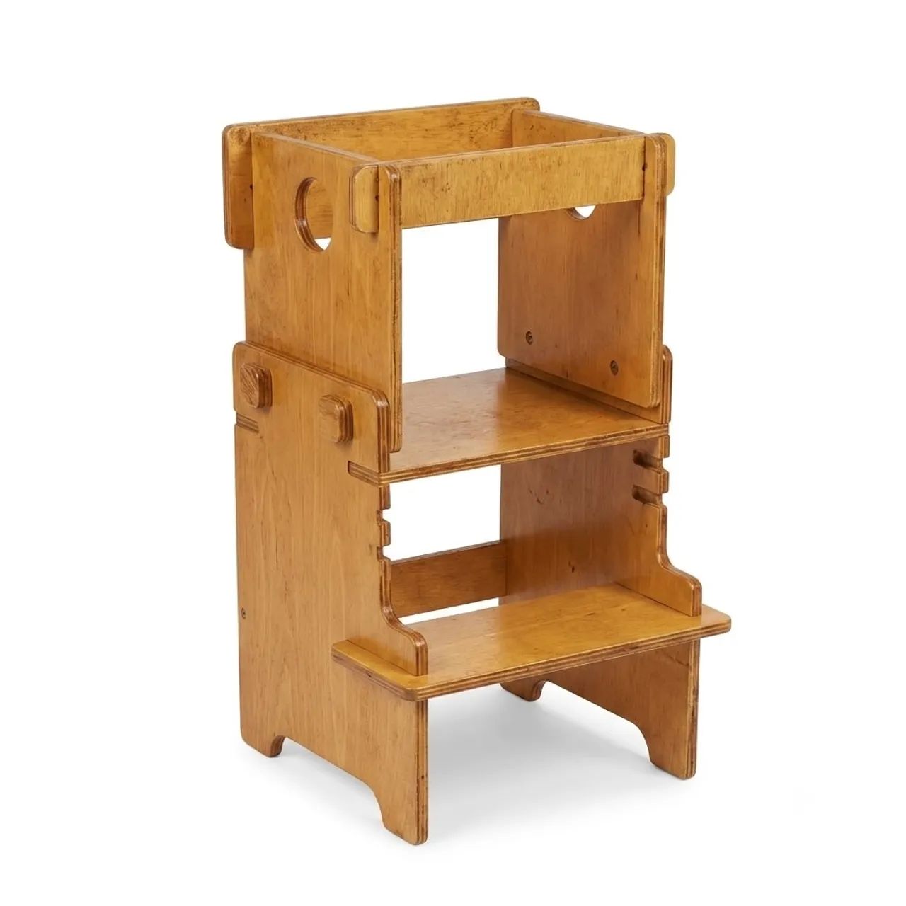 Torre de Aprendizagem Montessori em Madeira - Altura Regulável - Foto 2