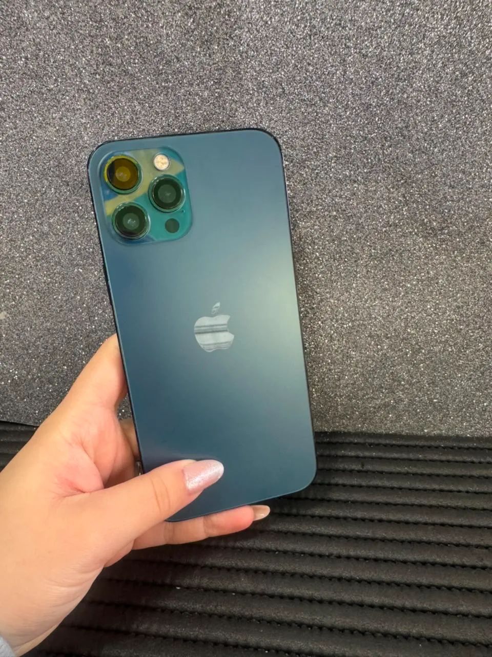 IPHONE 12 PRO MAX *256GB* AZUL BATERIA 84% SEM FACE ID ?R$1699,00