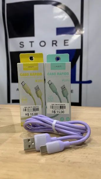 Cabo de carregamento 1 metro de comprimento 4.8A para fonte USB conector tipo c e v8 micro