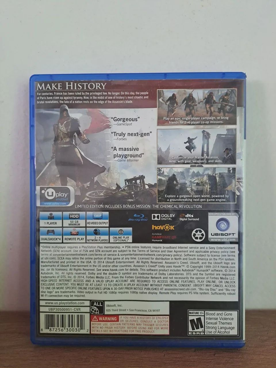 Jogo PS4 original - Assassin's Creed Unity - Foto 3