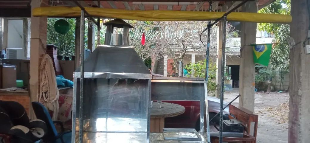 Carrinho de Churrasco Inox com Térmica, Chapa e 5 Coifas - Foto 4