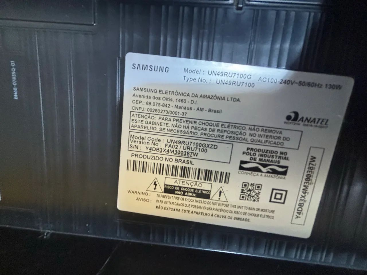 Tv Samsung 50 polegadas para retirar peças  - Foto 6