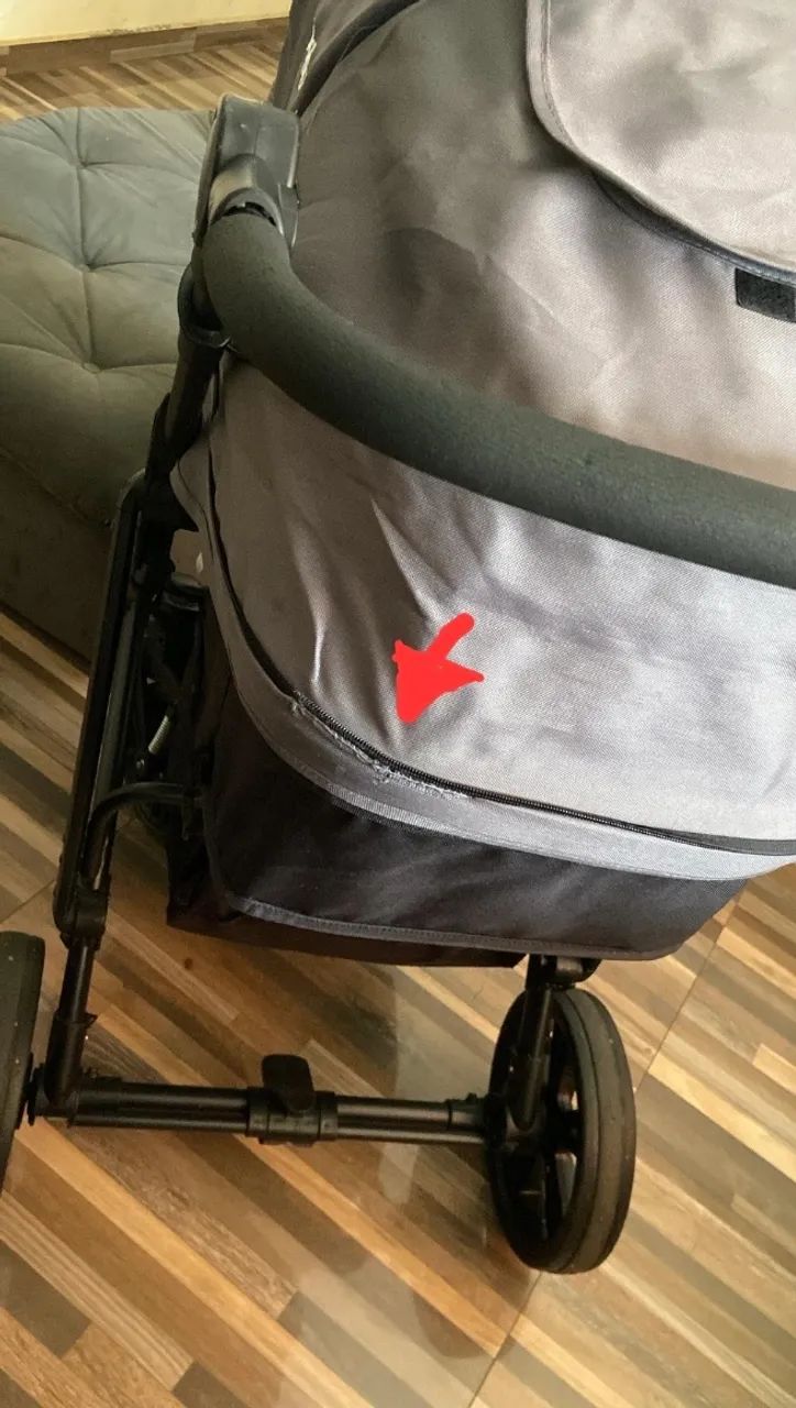Carrinho Moisés com bebê conforto  - Foto 4