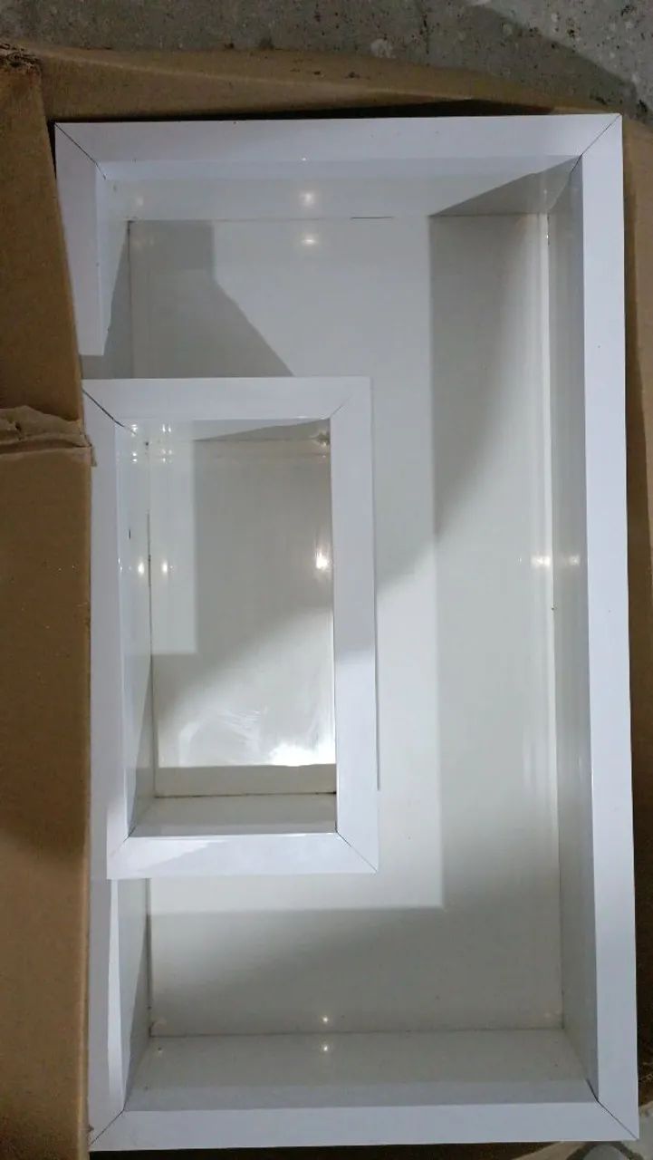 Nichos de porcelanato para box e papel higiênico  - Foto 3