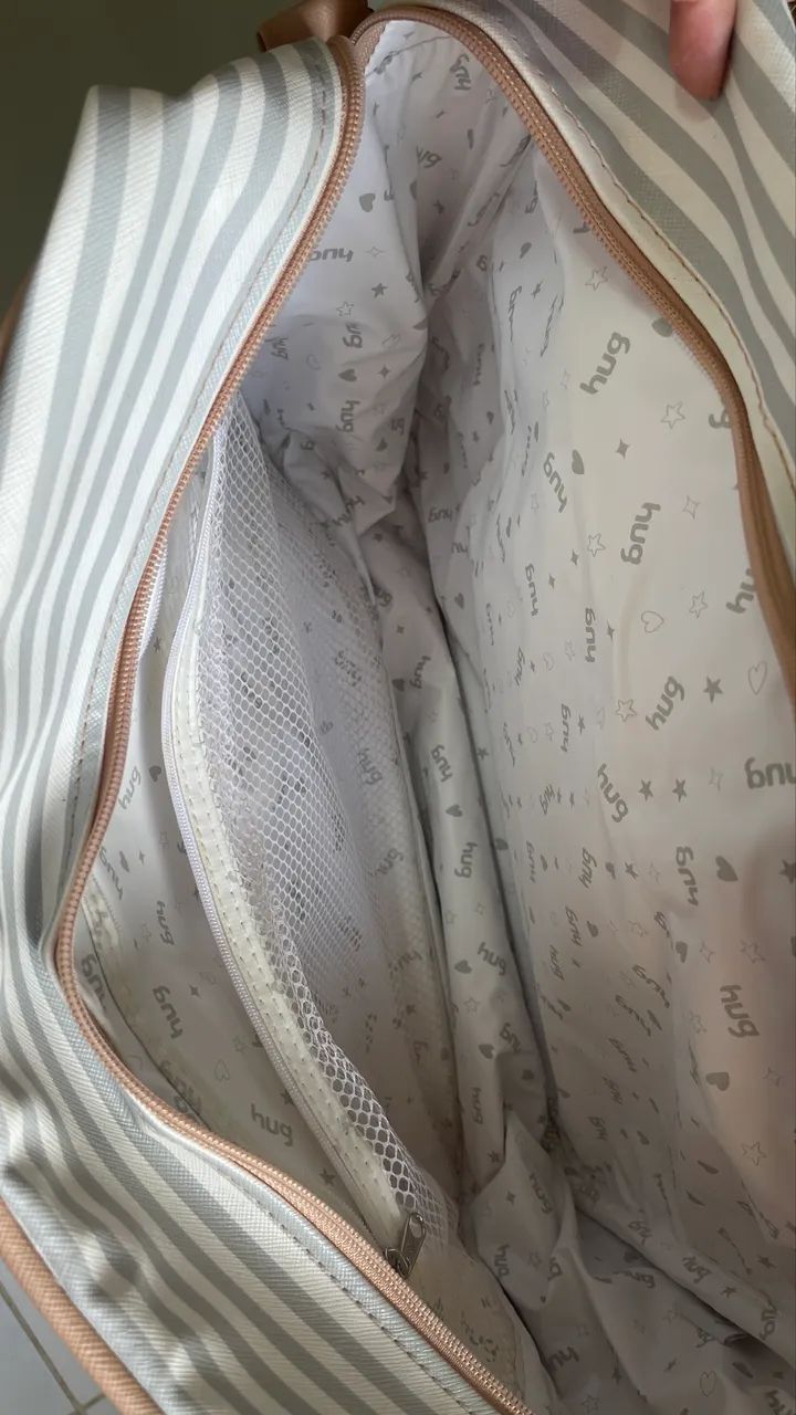 Bolsa Maternidade Hug Listrada  - Usada, Conservada - Foto 4