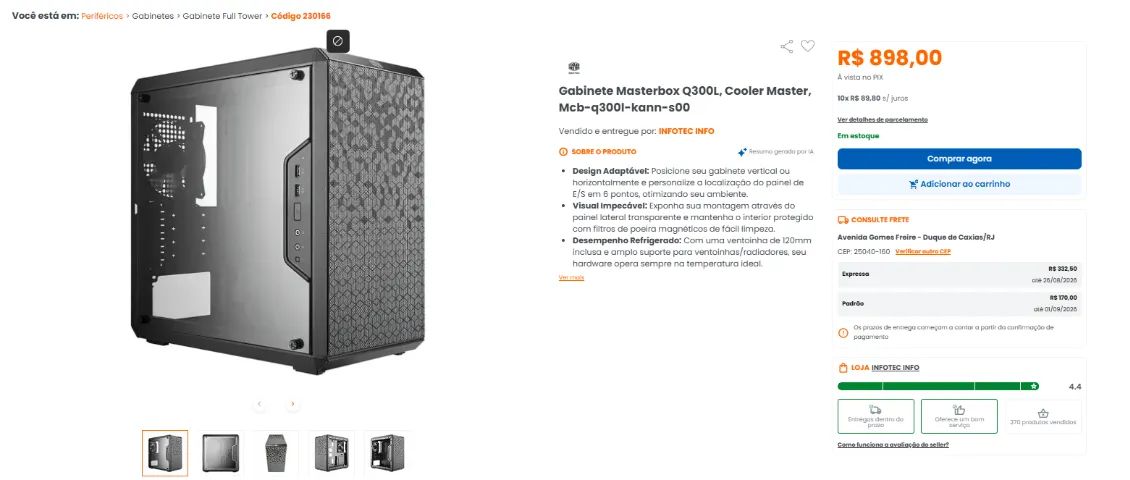 Gabinete Masterbox Q300L Cooler Master - Foto 4