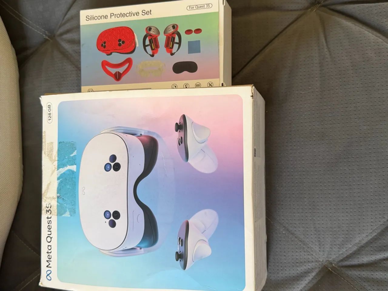 Meta quest 3S perfeito estado +kit proteção de silicone 2500 