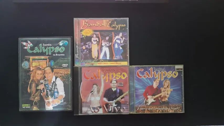 Conjunto CDs antigos Banda Calypso