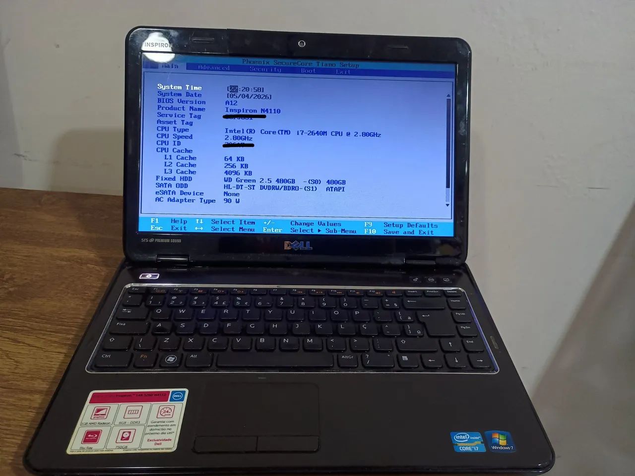 Dell Inspiron N4110 Intel Core i7-2640M - Foto 2