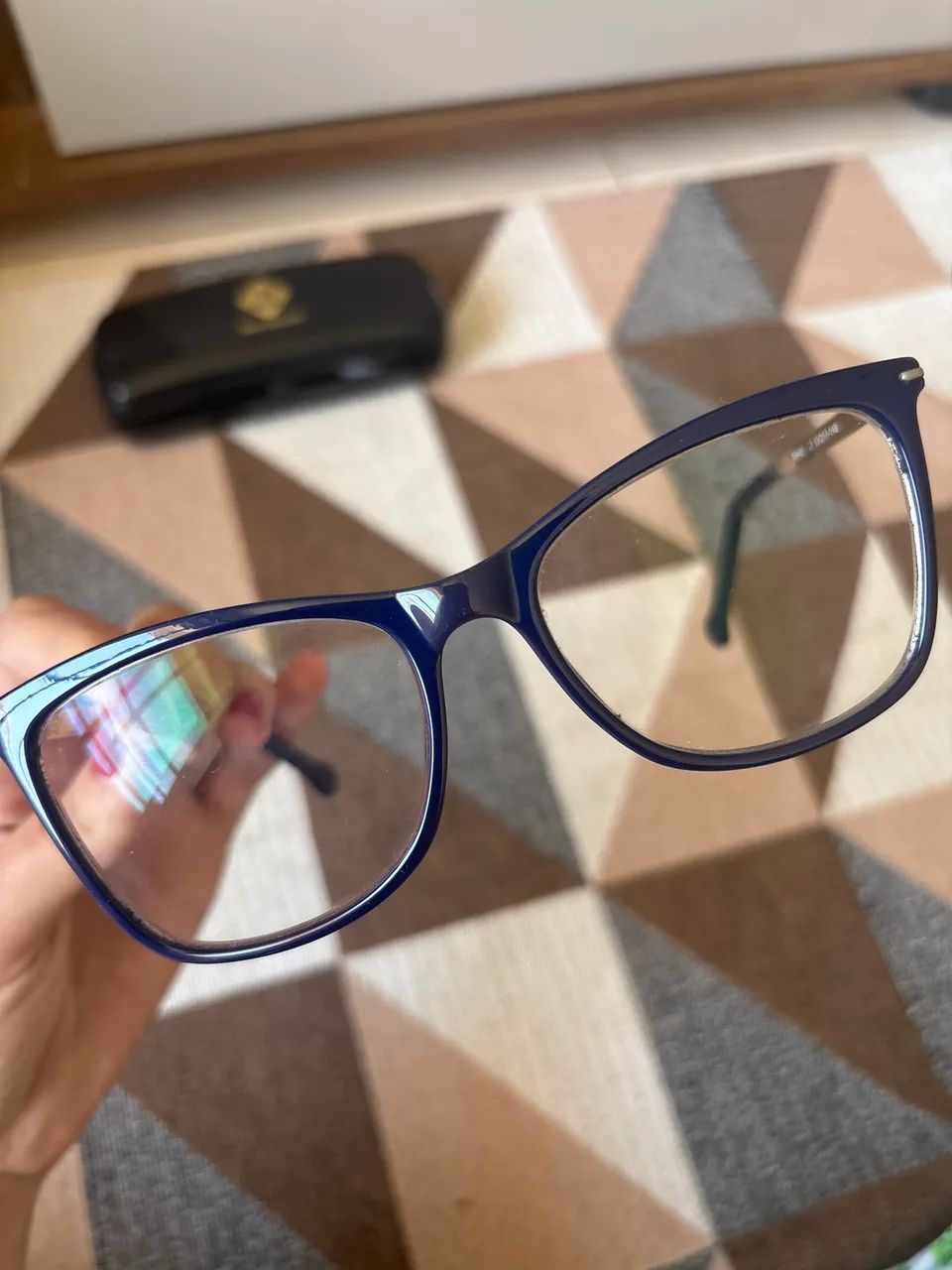 Armação Oculos Azul Marinho - Foto 4