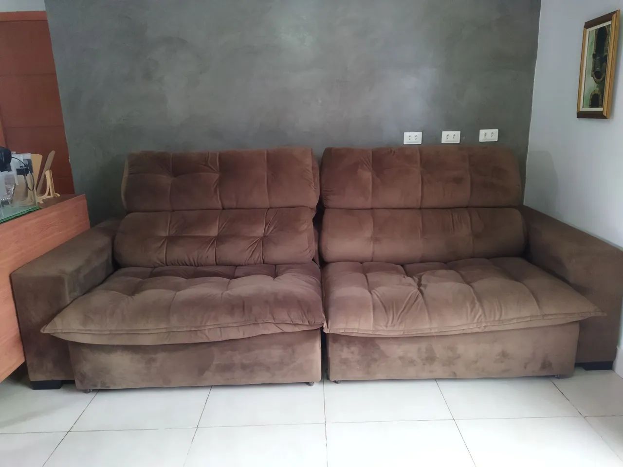 Sofá retrátil 3 metros (conservado)65568123482497124