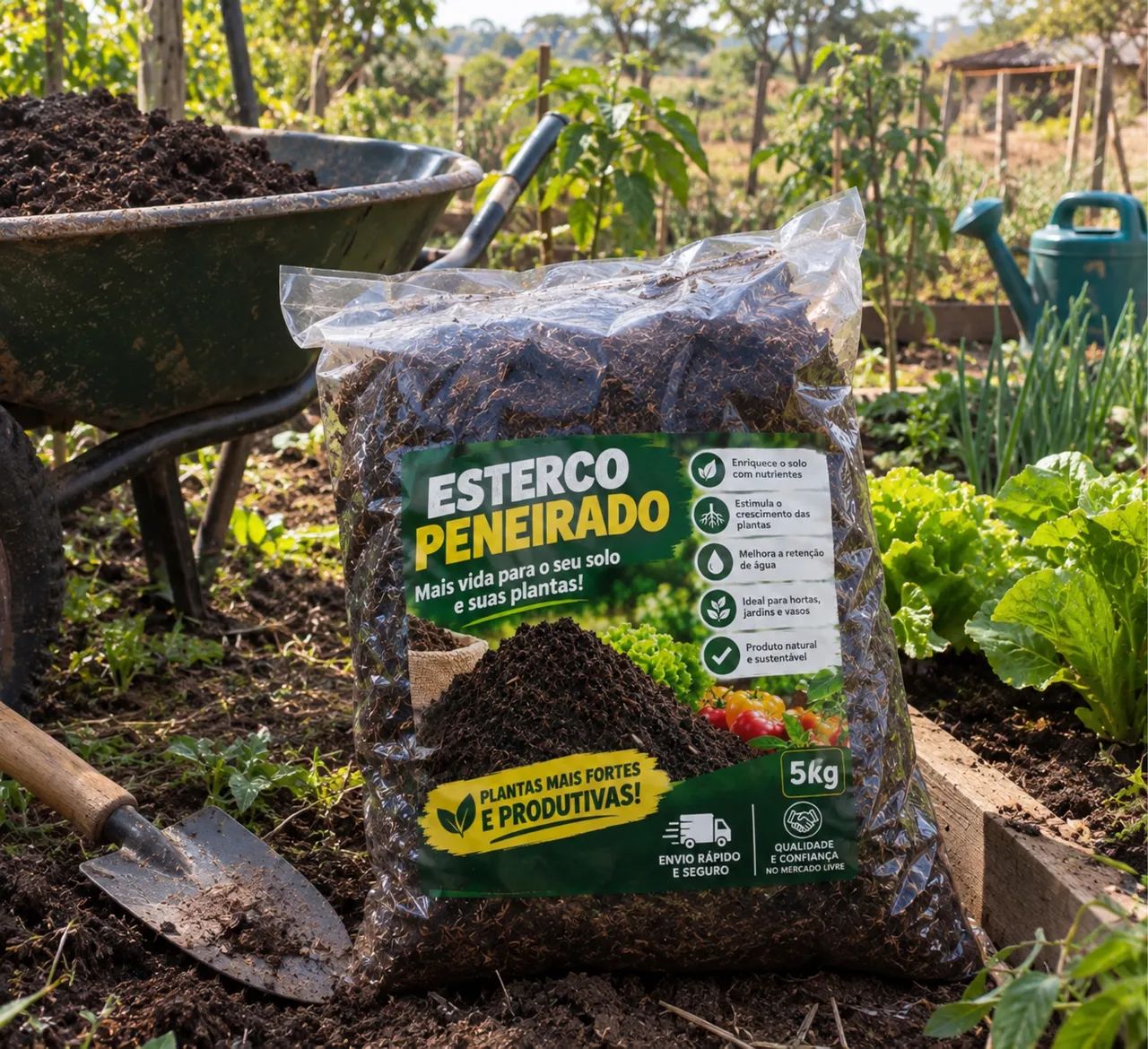 Esterco bovino peneirado