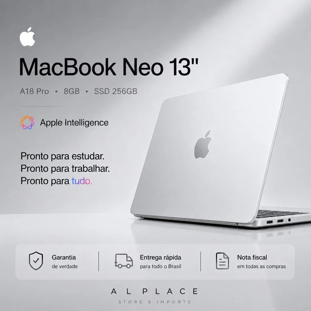 Apple MacBook neo 256 SSD 8gb de ram (1 ano de garantia