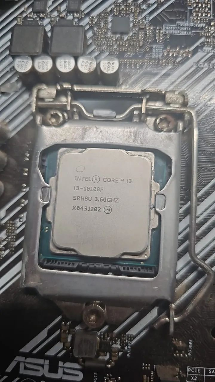 Kit Placa mãe, Processador e Cooler Asus Intel i3-10100F
