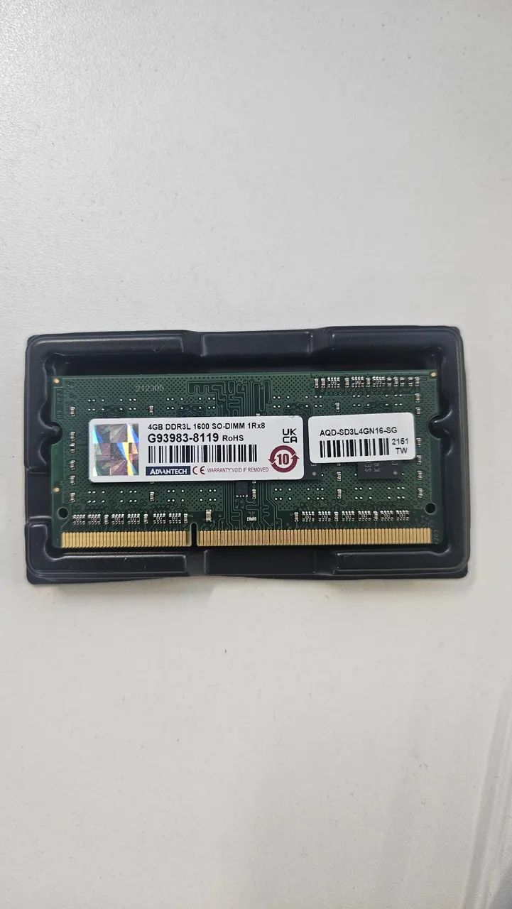 Memória RAM notebook 4GB DDR3 1600MHZ 