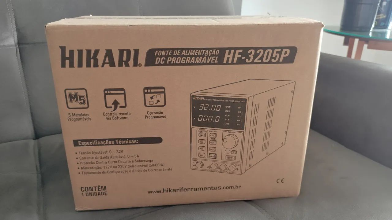 Fonte de Alimentação DC Programável Hikari HF-3205P (LACRADO E NUNCA USADA)