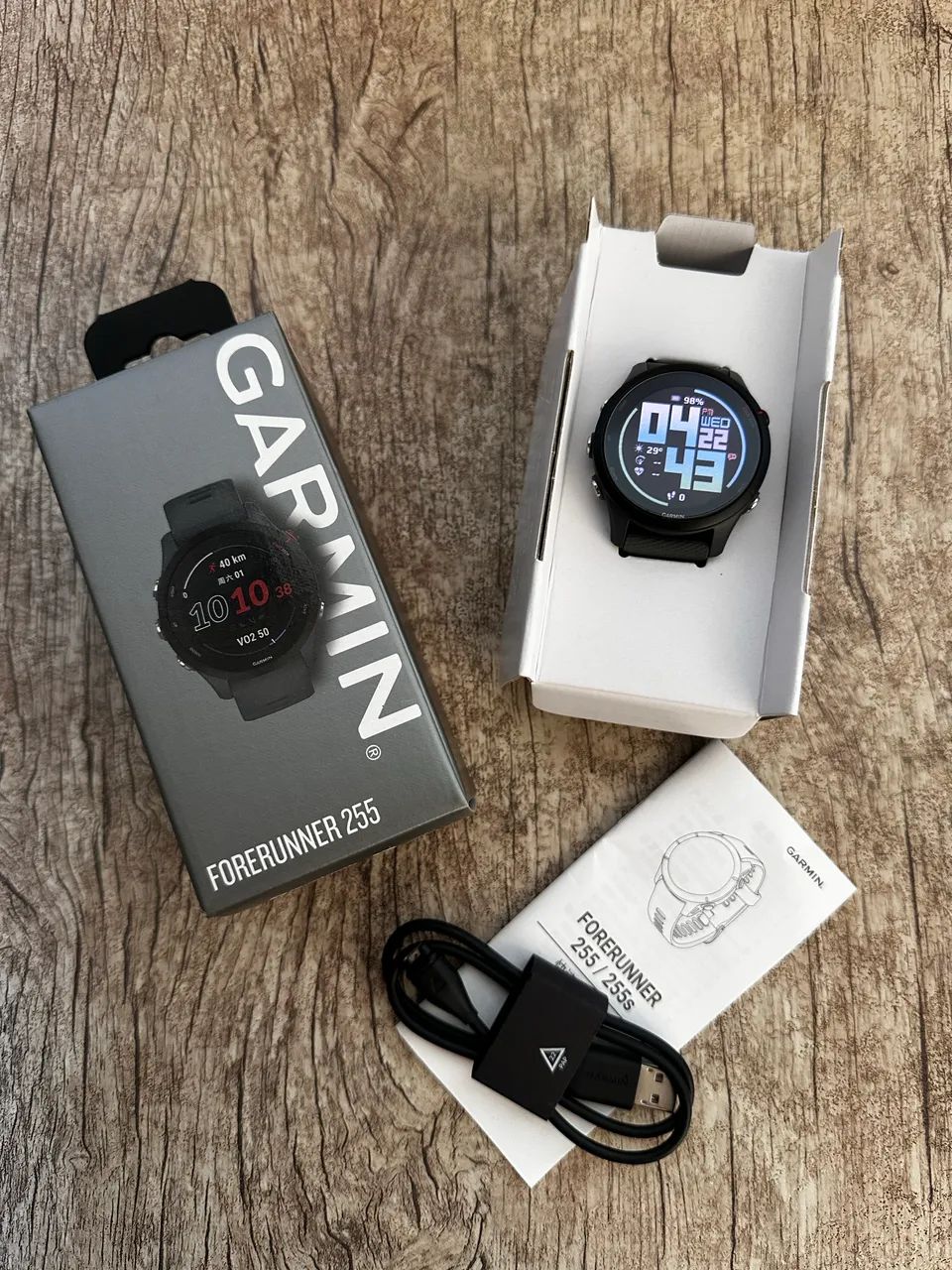 Garmin Forerunner 255 - Cinza (Slate Gray) Impecável